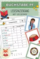 Vorschau - Arbeitsblätter - Lesespaziergang: Wörter und Sätze mit "Pf" - Deckblatt