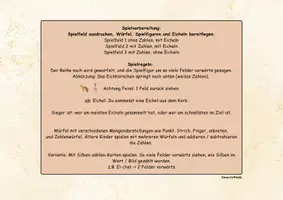 Vorschau - Stationenlernen - 🐿️ Eichhörnchen Brettspiel Würfelspiel - Seite 1