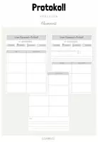 Vorschau - Arbeitsblätter - Klassenrat: Protokoll-Vorlagen zum Ausfüllen - Deckblatt