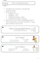 Vorschau - Merkblätter - Satzgliederfächer - Seite 1