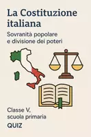 anteprima - Quiz - La Costituzione italiana - Sovranità popolare e divisione dei poteri - Quiz - Pagina di copertina