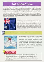Vorschau - Arbeitsblätter - Australian Geography and Cities: Regionen, Klima, Stadtleben - Seite 1