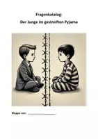Vorschau - Unterrichtsreihen - Fragenkatalog zum Jugendroman: Der Junge im gestreiften Pyjama von John Boyne - Deckblatt