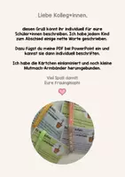 Vorschau - Mal- und Bastelvorlagen - Abschiedsgruß, Abschiedsgeschenk - Seite 1