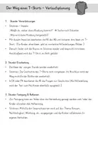 Vorschau - Stundenentwürfe - Der Weg eines T-Shirts - Unterrichtsplanung - 3. Klasse - Seite 1