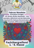 Vorschau - Mal- und Bastelvorlagen - Februar Mandalas - Deckblatt
