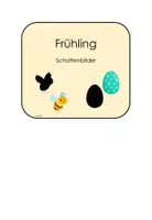 Vorschau - Arbeitsblätter - Klettmappe (TEACCH-Mappe) mit Schattenbildern zum Frühling - Seite 2