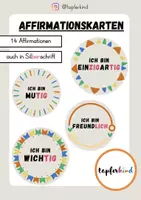 Vorschau - Mal- und Bastelvorlagen - Classroom Management: Affirmationen (fächerübergreifend) - Deckblatt