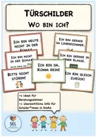 Vorschau - Poster - Türschilder für Beratungslehrkräfte & Schulsozialarbeit: "Wo bin ich?" / Grundschule - Deckblatt