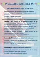 Vista previa - Unidades / Secuencias / Situaciones de Aprendizaje - SDA ¡Preparad@s, list@s, bad a 4! (versión gratuita) - página 1