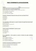 anteprima - Quiz - Coordinate e localizzazione - Quiz - Pagina 1