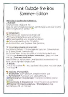 Vorschau - Arbeitsblätter - Think outside the Box Sommer Sek I Deutsch - Seite 1