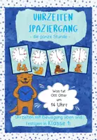 Vorschau - Arbeitsblätter - Spaziergang Uhrzeit Klasse 1 ganze Stunde Otti Otter - Deckblatt