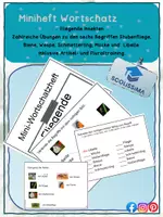 Vorschau - Arbeitsblätter - Miniheft Wortschatz - fliegende Insekten, DaZ, DaF - Deckblatt