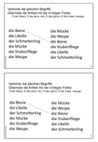 Vorschau - Arbeitsblätter - Miniheft Wortschatz - fliegende Insekten, DaZ, DaF - Seite 3