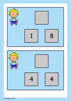 Voorbeeld - Getallen splitsen - Pyramide sommen (groep 3) - Pagina 3