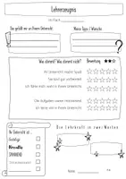 Vorschau - Arbeitsblätter - Lehrerzeugnis - Reflexion - Feedback - Deckblatt