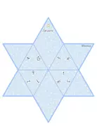 Vorschau - Spiele - Freebie - Legesterne - Zahlwörter - Tellimero - 3 Mathesterne - Mathe 1. Klasse - Seite 1