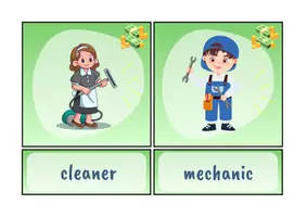 Vorschau - Bildkarten - jobs -Flashcards with pics & words (Englisch) - Seite 3