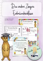 Vorschau - Arbeitsblätter - Das wahre Zeugnis - Erdmännchen - Deckblatt