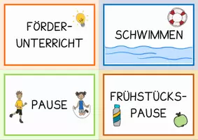 Vorschau - Bildkarten - Stundenplan-Tagestransparenz in zwei Formaten - Seite 3