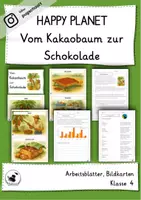 Vorschau - Unterrichtsreihen - Vom Kakaobaum zur Schokolade - Happy Planet - Fairtrade Nachhaltigkeit - Deckblatt
