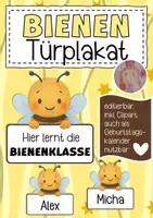 Vorschau - Poster - Bienenklasse Türplakat / Geburtstagskalender - Deckblatt