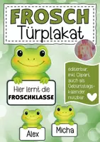 Vorschau - Poster - Froschklasse Türplakat / Geburtstagskalender - Deckblatt