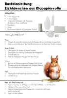 Vorschau - Mal- und Bastelvorlagen - Bastelanleitung: Herbst (Eichhörnchen) - Seite 1