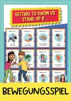 Vorschau - Spiele - Getting to know us – Stand up if... Bewegungsspiel Englisch mit +40 Karten - Deckblatt