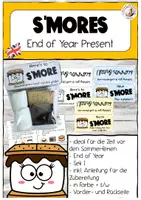 Vorschau - Mal- und Bastelvorlagen - S'mores End of Year Geschenk Present Englisch Sek I - Deckblatt