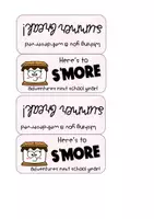 Vorschau - Mal- und Bastelvorlagen - S'mores End of Year Geschenk Present Englisch Sek I - Seite 2