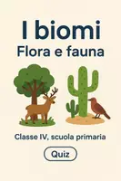 anteprima - Quiz - I biomi: Flora e fauna - Quiz - Pagina di copertina