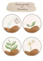 Vorschau - Bildkarten - Pflanzensymbole zur Rückmeldung - Seite 1