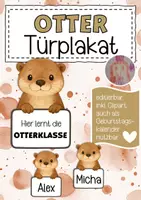 Vorschau - Poster - Otterklasse Türplakat / Geburtstagskalender - Deckblatt