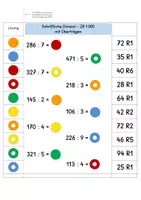 Vorschau - Stationenlernen - Schriftliche Division – Lernspiel-Steckkarten im ZR 1000 - Seite 3
