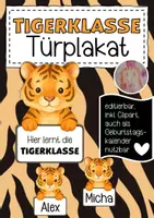 Vorschau - Poster - Tigerklasse Türplakat / Geburtstagskalender - Deckblatt