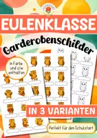 Vorschau - Bildkarten - Eulenklasse - Garderobenschilder - Deckblatt