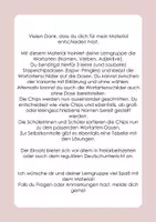 Vorschau - Spiele - Wortarten Chips mit Lösung - Seite 1