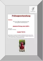 Vorschau - Arbeitsblätter - Prüfung telc A2-B1 - Aufgabe «Lesen Teil 3» Variante 1-6 - Deckblatt