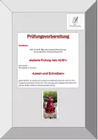 Vorschau - Arbeitsblätter - Prüfung telc A2-B1-Aufgabe «Lesen+Schreiben»-Variante 1-6 - Deckblatt