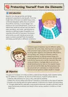 Vorschau - Arbeitsblätter - Weather Safety Tips - Seite 1