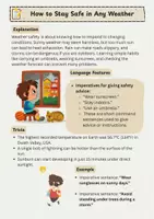Vorschau - Arbeitsblätter - Weather Safety Tips - Seite 3