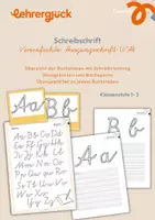 Vorschau - Arbeitsblätter - Schreibschrift (VA) | Übersicht und Freiarbeit - Deckblatt