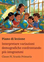anteprima - Piani di lezione - Interpretare variazioni demografiche confrontando più istogrammi - Piano die lezione - Pagina di copertina