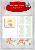 Vorschau - Arbeitsblätter - Klettmappe (TEACCH-Mappe) zu Mengen im ZR 10 - Frühling - Deckblatt