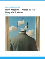 Vorschau - Unterrichtsreihen - René Magritte – Biografie & Werke Unterrichtseinheit (Klasse 10–12) - Deckblatt