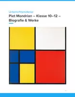 Vorschau - Unterrichtsreihen - Piet Mondrian – Biografie & Werke Unterrichtsmaterial (Klasse 10–12) - Deckblatt