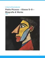 Vorschau - Unterrichtsreihen - Pablo Picasso – Biografie & Werke Unterrichtsmaterial (Klasse 5–9) - Deckblatt