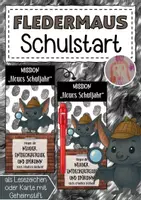 Vorschau - Anderer Materialtyp - Fledermausklasse Willkommensgruß mit Detektivstift - Deckblatt